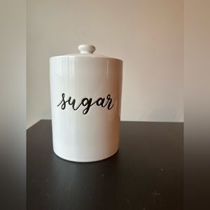 Sugar stoneware canister